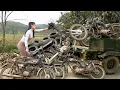 Lagu Mechanical Girl Fully Rebuilds an Abandoned Junkyard Motorcycle into a Stunning Running Machine