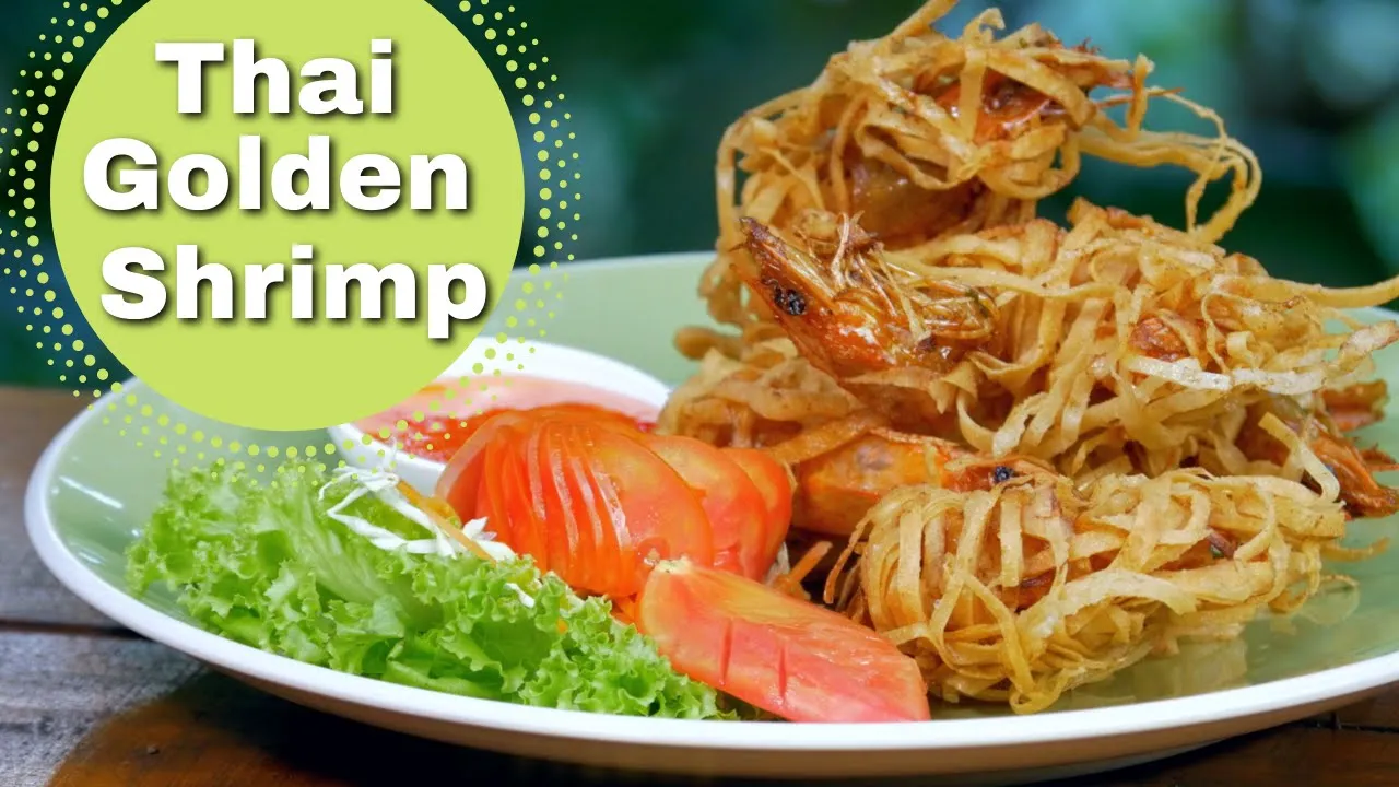 Golden Prawns (shrimp) with Spicy dipping sauce, 