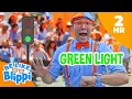 Download Lagu Giant Slide Bow Tie Game with Blippi \u0026 Family Fun! 🛝 | Party Playtime! | Be Like Blippi