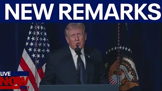 trump delivers new remarks on iran strikes