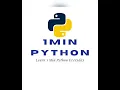 Function with Arguments and Parameters python 1 minute python lesson 24