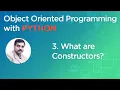 What is a Constructor and How to define Constructor in Python