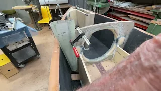 28 August 2022  The second mast holder  Fine  Positioning them and making bulkhead 20 mm higher.