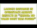 Ubuntu Launch instance in Openstack always results in Error No valid host was found