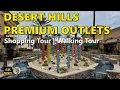 Walking Through Desert Hills Premium Outlets in Cabazon California 4K Walking Tour