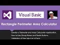 Visual Basic Rectangle Area and Perimeter VB Net Program Tutorial