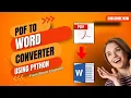 How to Convert PDF to DOCX with Python Step-by-Step Tutorial