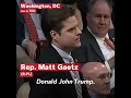 Watch Matt Gaetz Votes For Donald Trump As Speaker Of The House