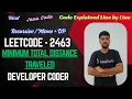 Minimum Total Distance Traveled Leetcode 2463 DP Recursion Java Code Developer Coder