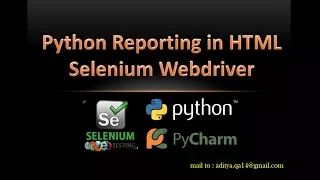 Generating Report in Selenium Webdriver using Python