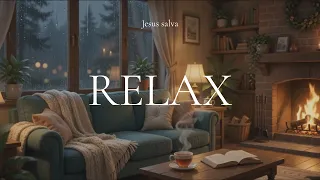 NA PRESENÇA DELE | Música de Adoração e Chuva Suave para Dormir na Paz de Deus (Chuva e Trovão Leve)
