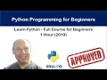 Learn Python - Full Course for Beginners
