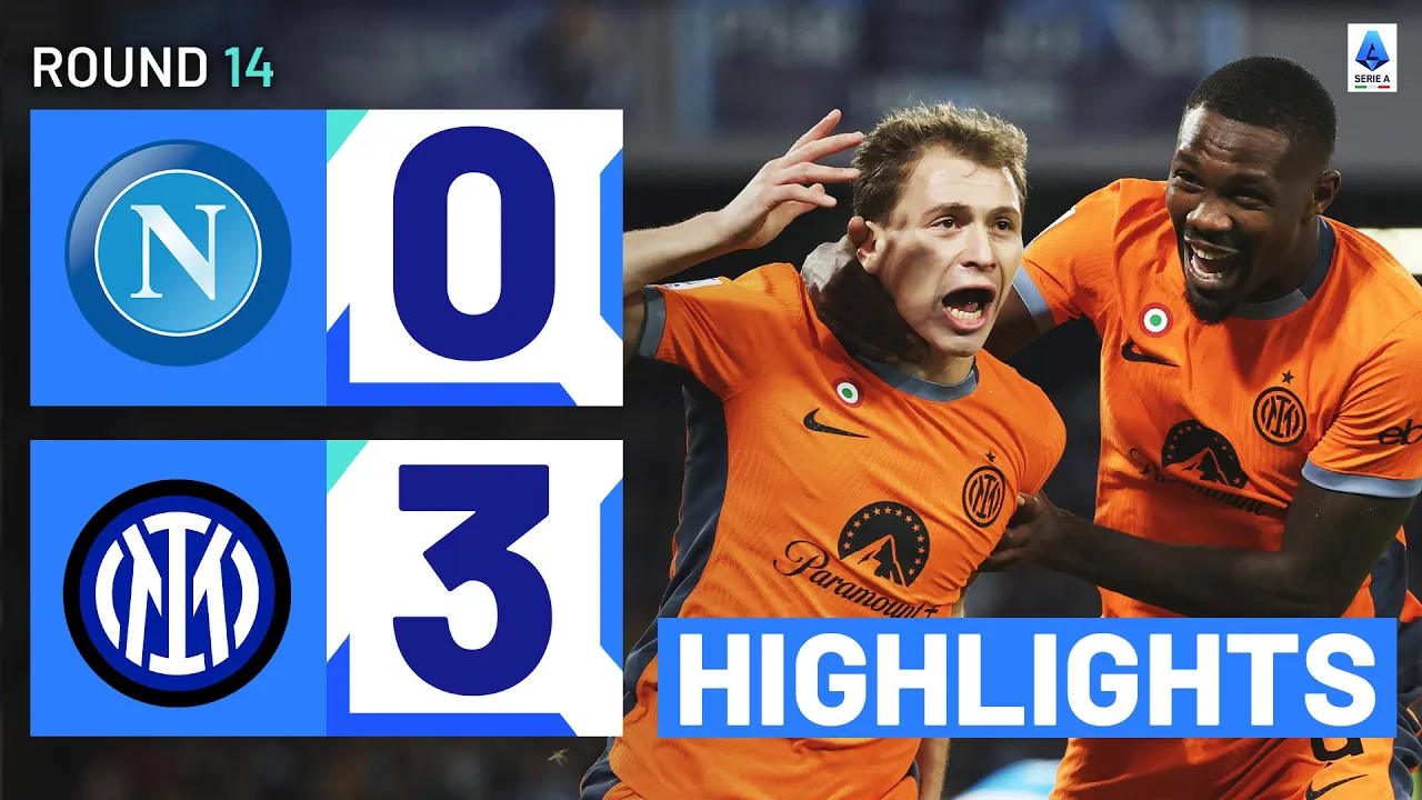 NAPOLI-INTER 0-3 | HIGHLIGHTS | The Nerazzurri storm the ...