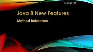 Java 8 New Features Tutorials - 08 Method reference Static Method Reference Part