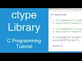 ctype Library C Programming Tutorial