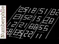 Special Magic Square - Numberphile