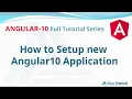 Setup a new Angular 10 application Environment Angular 10 Full Tutorial Series Wave Tutorials