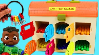 Cocomelon Baby Cody Opens Surprise Doors With Keys!