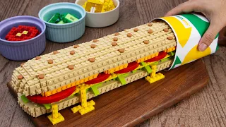 LEGO Subway FOOTLONG Sandwich | Ultimate Fast Food Recipe