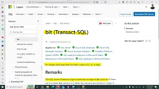 Microsoft SQL Server Data Types