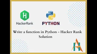 Write a function in Python - Hacker Rank Solution Apna Hindi Tech Hindi Tutorial