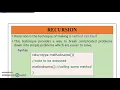 Method overloading and Recursion