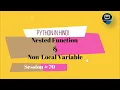 Nested Function and Non-Local in Python Python Tutorial in Hindi