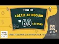 How to Create Inbound on 1 Stop Prep Portal