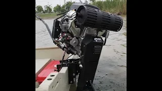 Mud-Skipper 22hp Surface Drive With Clutch on Predator 22hp Engine