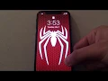 Custom Animated Spiderman Wallpaper on iPhone X