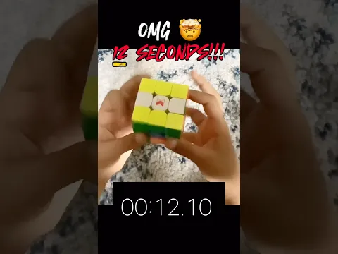 12 SECONDS!!! OMG 😳 Is he the Rubik’s cube champ? #challengetime #rubikscube #insane @DinoSolves