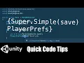 Super Simple Save Unity data PlayerPrefs C script using InputField int Get and Set