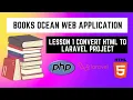 Lesson1 Convert HTML template into Laravel project
