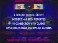 MCDSD EMERGENCY ALERT SCHOOL SAFETY INCIDENT