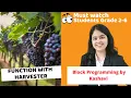 Code org Projects for Kids Beginners Functions with Harvester Coding Blocks Junior