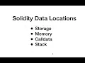 What are Solidity data locations
