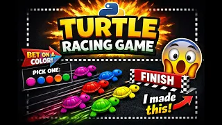 Python Turtle Racing Game Mini Game in Python using Turtle Graphics