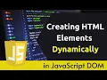 Creating HTML Elements Dynamically With JavaScript In Hindi Part 52 createElement appendChild