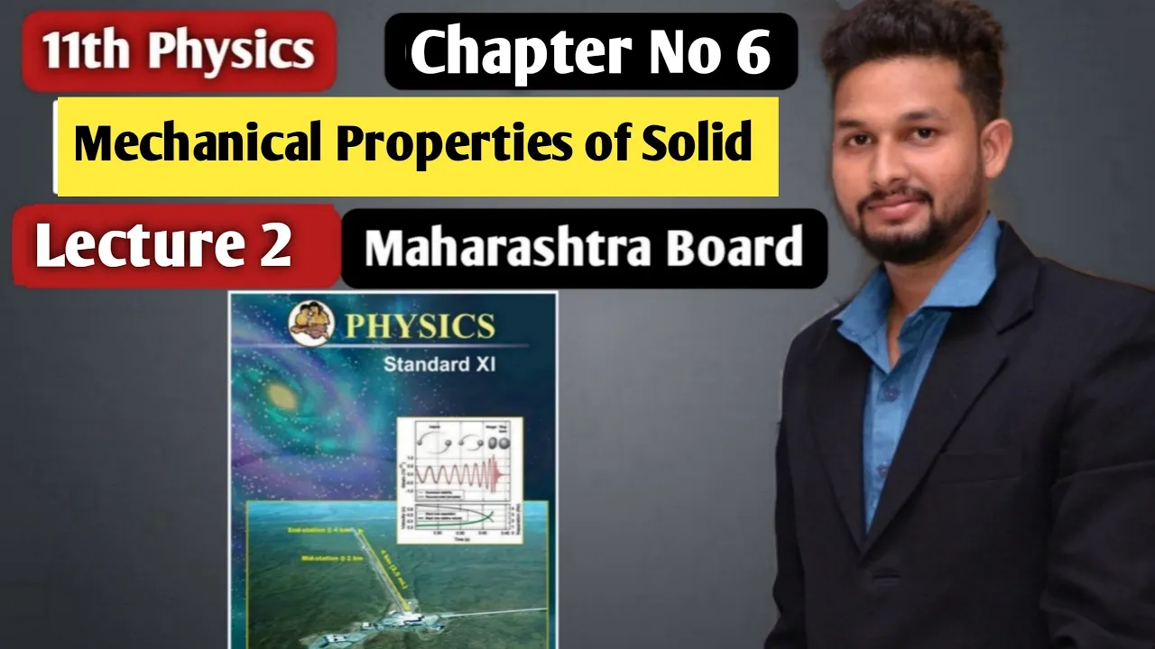 11th Physics | Chapter 6 | Mechanical Properties of Solid | Lecture 2 | Maharashtra Board