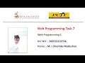 Web Programming I Task 7 1st Year Semester 01 Java Institute M L Shashika Madushan