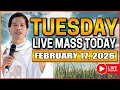 Lagu TUESDAY FILIPINO LIVE MASS TODAY II FEBRUARY 17, 2026 II FR. FIDEL ROURA