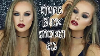 simple black smokey eye 