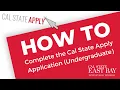 How to Apply to Cal State East Bay Undergraduate