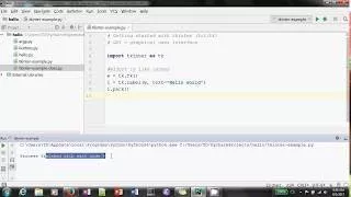 Python GUI tkinter hello world in Hindi