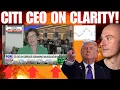 Citi Banks CEO Speaks Out On Clarity Act Trump Wednesday Crypto Meeting MSTR Could Be An Issue