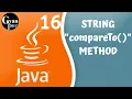 String compareTo Method in Java Java tutorial for beginners