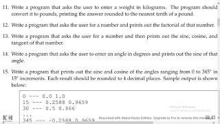 A Practical Introduction To Python Programming - Exercise 3 8 12a