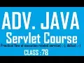 78 Practical flow of execution related to service - - doXxx - - methods Adv java servlet Tutorial