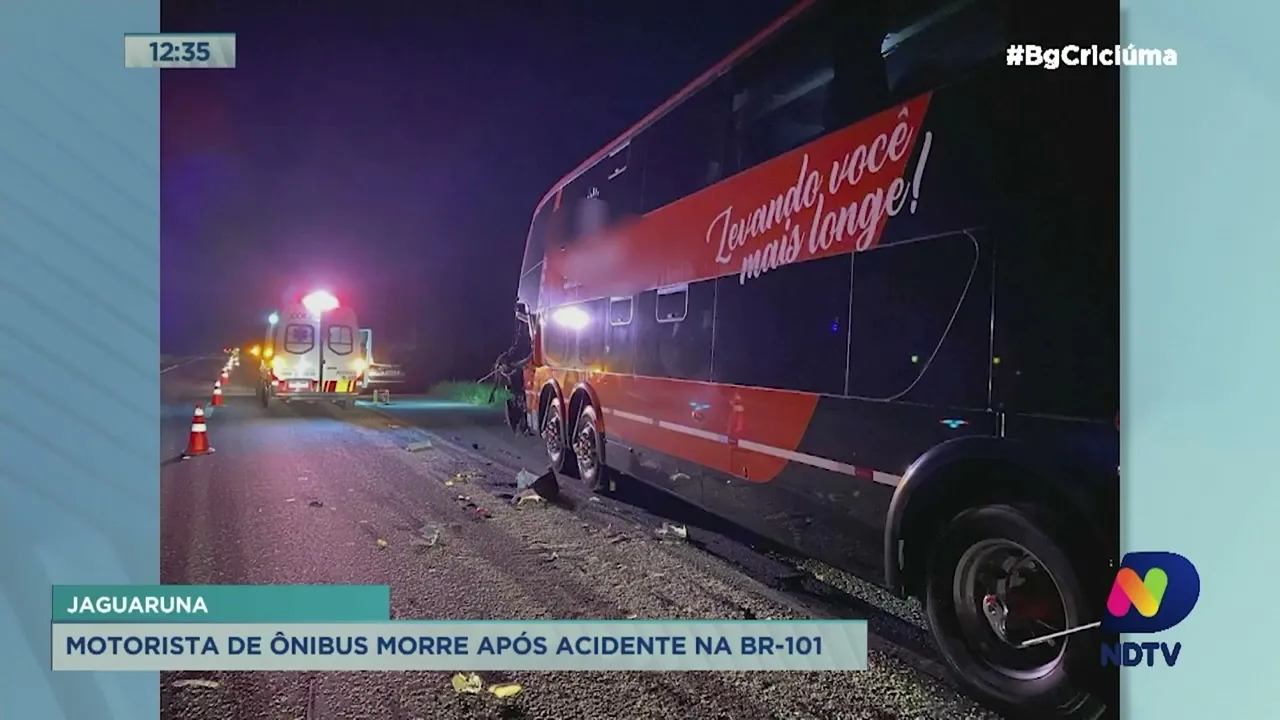 Giro de Notícias: motorista de ônibus morre após acidente na BR-101
