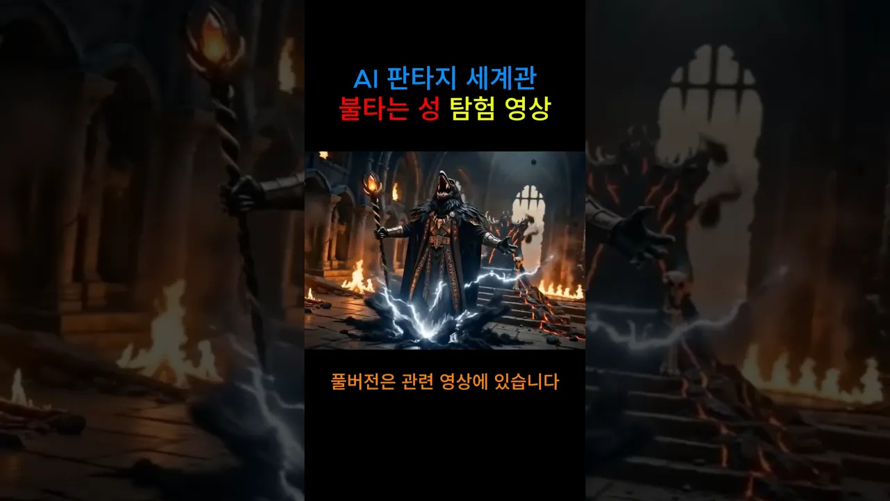 판타지 세계관ㅣ불타는 성ㅣ탐험 영상